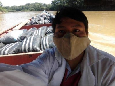 Transporte fluvial castaña
